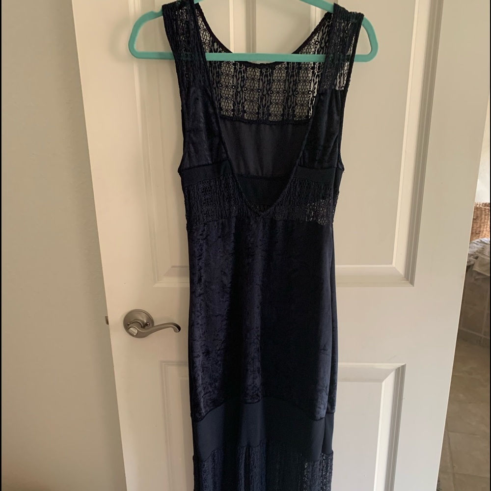 Maxi navy blue dress